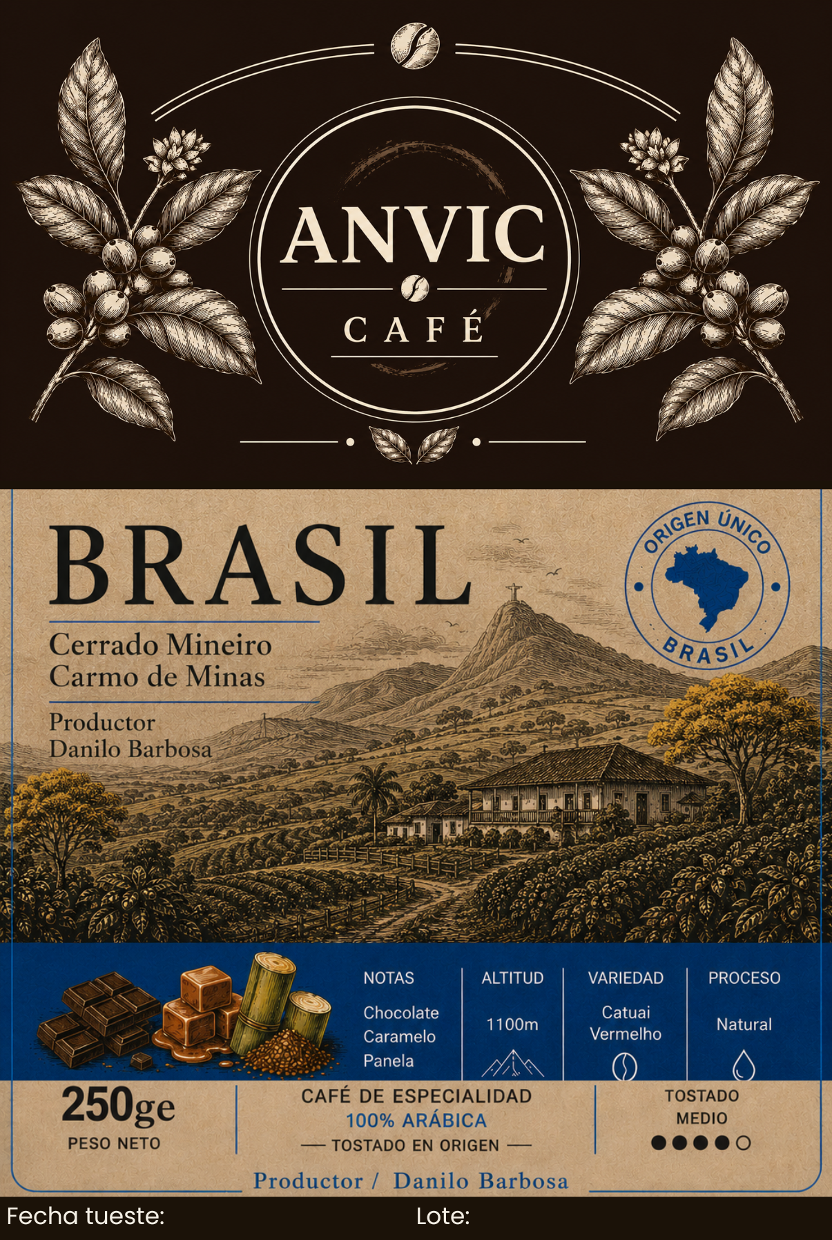 Brasil - Café especial de la casa - Cerrado Mineiro