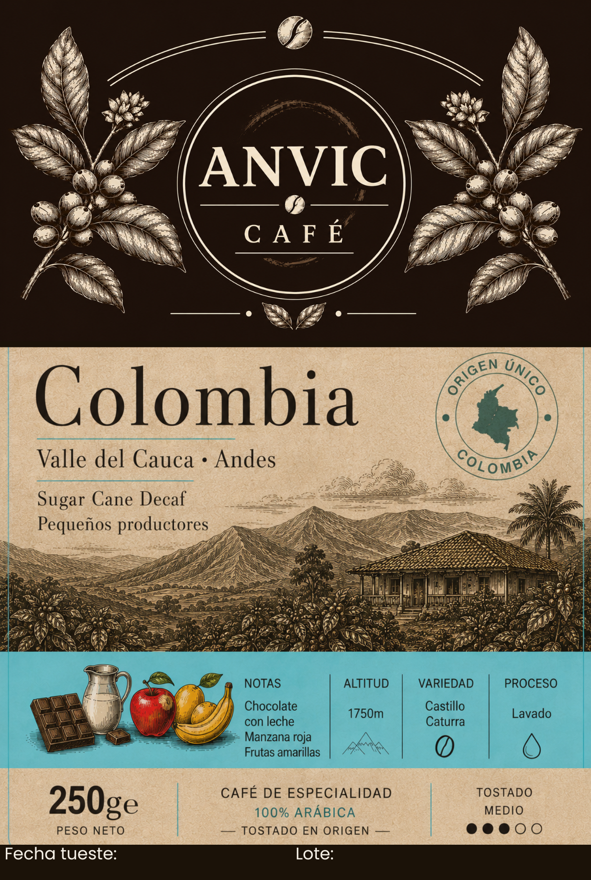 Colombia - Valle del Cauca - Descafeinado