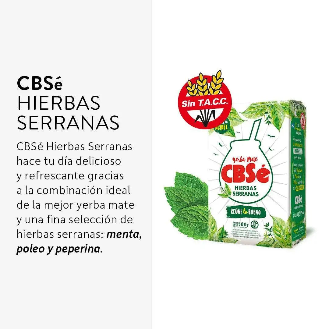 Cbsé serranas herbs yerba mate 1 kg - aromatic herbal infusion from the sierra for moments of well-being - qumir
