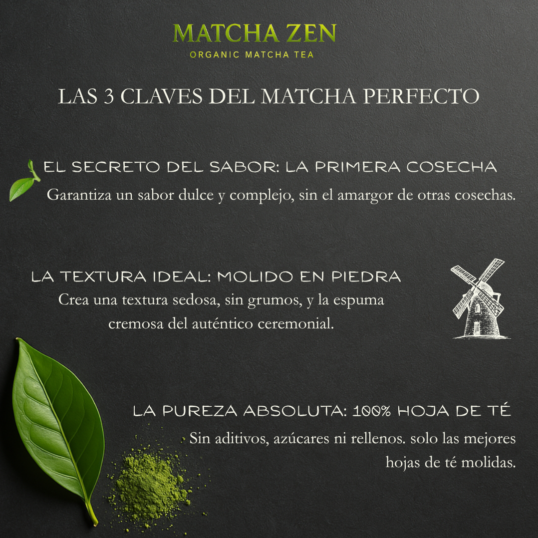 Té Matcha Ceremonial Ecológico 100 g | 1ª Cosecha | 1er Grado