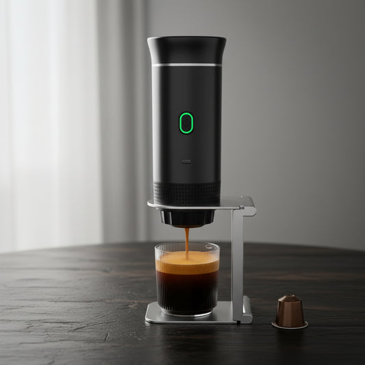 Cafetera Espresso Portátil 3 en 1 — 20 Bar | Cápsulas, Monodosis y Café Molido